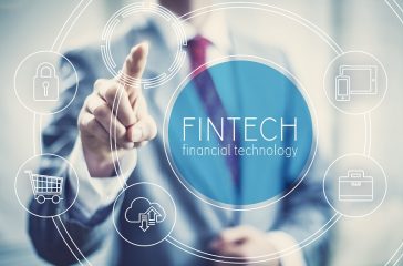 Fintech concept financial technology future business