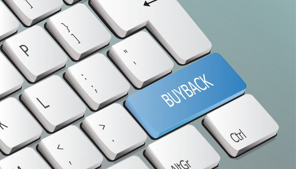 buyback written on the keyboard button