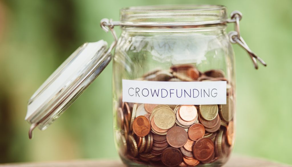 Crowdfunding money jar image
