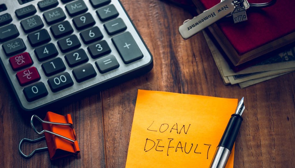 loan default word on note