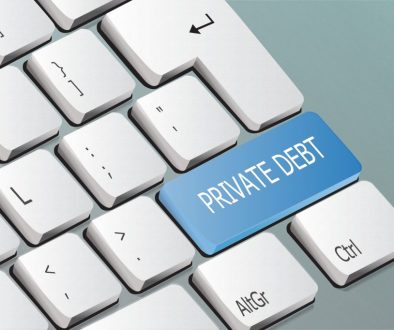 private debt written on the keyboard button