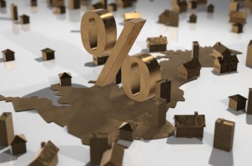 UK rising house prices on real estate property market with population growth - Conceptual 3D illustration render