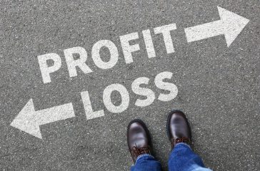Loss and profit finances financial company businessman business man concept
