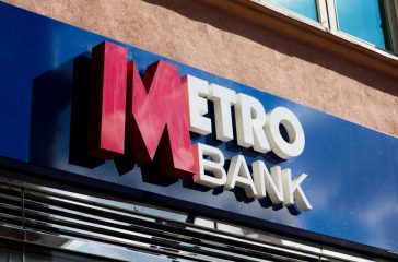 LONDON, UK - JULY 31th 2018: Metro bank shop signage in central