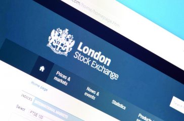 Homepage of london stock exchange website on the display of PC, url - londonstockexchange.com.