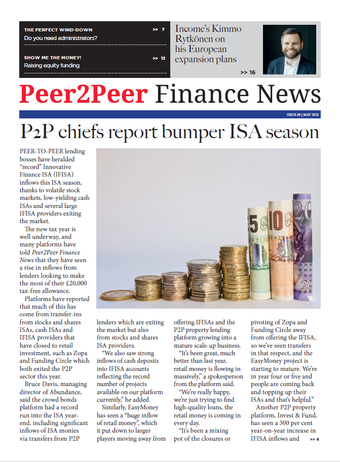 Peer2Peer Finance News May 2022
